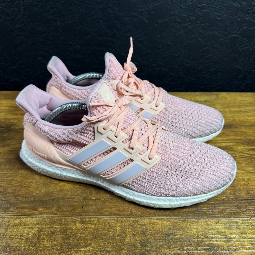 Adidas UltraBoost 4.0 F36126 Clear Orange Primeknit Running Shoes Womens 11.5